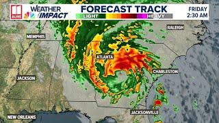 Heavy rains, strong winds expected to impact much of Georgia from Helene