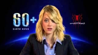 THE AMAZING SPIDER-MAN 2 - Emma Stone Earth Hour 2014 PSA [HD]