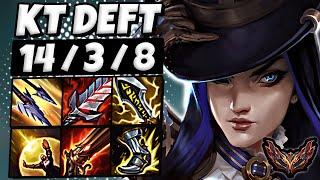 Caitlyn vs Jinx ADC [ KT Deft ] Korea Grandmaster Patch 14.24 