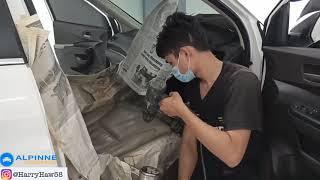 reparasi cat jog kulit dan cat setir mobil crv