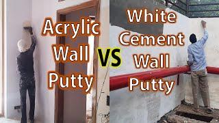 Acrylic Wall Putty vs Cement Putty - Which is Better - Price