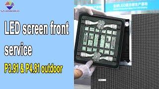 led screen front service | the minimum pixel pitch for outdoor  | 10s change modules - SZLEDWORLD