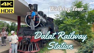 Da Lat Vietnam 2023 Walking Tour - Dalat Railway Station | 4K HDR Binaural Sound & Captions