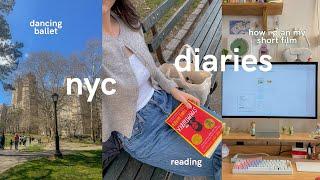 day in my life as a film student in nyc | reading, dancing ballet, organization tips