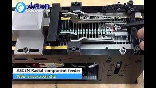 axial tape component insertion feeder for automatic SMT insertion machine