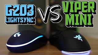 Logitech G203 LightSync vs Razer Viper Mini | Battle of the $40 Gaming Mice