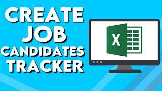 How To Create Job Candidates Tracker on Microsoft Excel