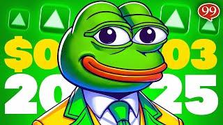 PEPE COIN PUMPS!! Will PEPE Go To $0.00003 in 2025?!