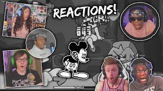 Youtuber's React To Friday Night Funkin' VS Mickey Mouse!