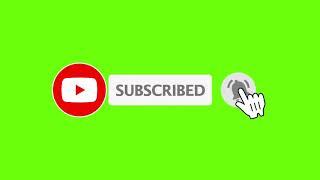 Subscribe Button And Bell Animation With Mouse Click Sound Effect # 1 / No Copyright