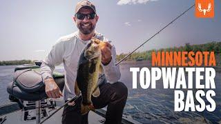 Minnesota Topwater Bass | With Tony Peterson