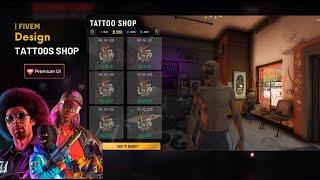 Advanced Tattoo Shops with Premium Ui | Fivem tattoo script | Qbcore Store