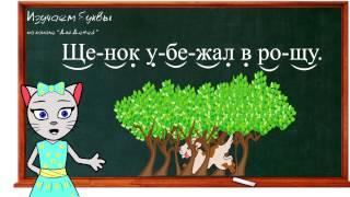  Урок 33. Учим букву Щ, читаем слоги, слова и предложения вместе с кисой Алисой. (0+)