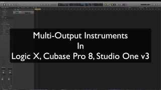 Studio One, Logic, Cubase Comparison: Multi-Out Instruments