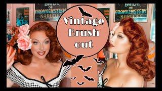 Vintage Hair Brush Out Tutorial