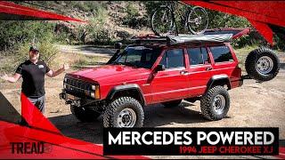 He repowered this Jeep with a Mercedes engine and added a kitchen!