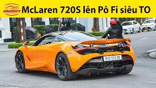 McLaren 720S độ Pô Fi và pha tạt đầu siêu xe Ferrari 488 GTB của Ninja Hà Nội