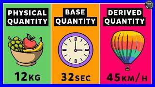 What are Physical Quantities? Base Quantities | Derived Quantities