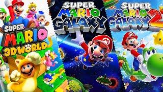 Super Mario 3D World + Super Mario Galaxy + Super Mario Galaxy 2 - Full Game Walkthrough