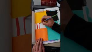 easy acrylic abstract sketchbook prompt #acrylicpainting #artist  #acrylicabstract #arttutorial