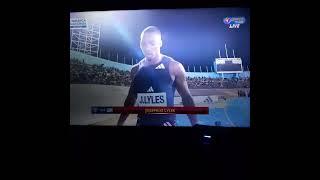 racers track meet Jamaica oblique Seville Noah Lyles 9.82