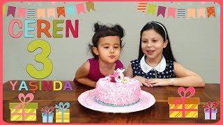 CEREN artık 3 yaşında! Ceren's 3. Birthday Family Party!  Pretend Play Video for Kids & Babies