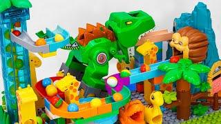 Satisfying Building Blocks Marble Run Very popular! The elephant spinning marble coaster!