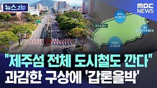 "제주섬 전체 도시철도 깐다" 과감한 구상에 '갑론을박' [뉴스.zip/MBC뉴스]