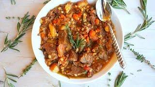 Soup Recipe: Hearty Beef and Barley Stew by Everyday Gourmet with Blakely