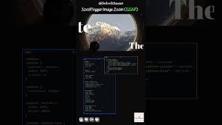 HTML,CSS,JS || Scrolltrigger image zoom || Solve It Smart