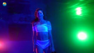 Blacklight Video Underwater  Model Rebecca Stoughton ‍️ | Morning Dive Experience