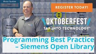 Programming Best Practices - Siemens Open Library | PCC's Oktoberfest 2022