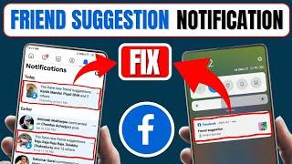 How To Fix Facebook Notification You Have A New Friend Suggestion | Friend Suggestions On Facebook