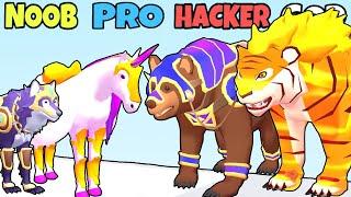 Animal Evolution Epic Race 3D - NOOB vs PRO vs HACKER vs GOD