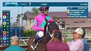 Formidable Man wins The Oceanside Stakes Race 7 at Del Mar 7/20/24.