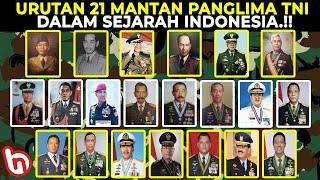 NOMOR 9 MASIH HIDUP, NAMUN NASIBNYA....! Urutan 21 Mantan Panglima TNI Sepanjang Sejarah Indonesia