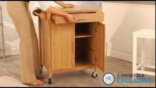 Bamboo Mid Size Kitchen Island - Product Review Video