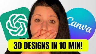 Wie du mit ChatGPT und Canva in 10 Minuten 30 Social Media Post Designs erstellst!