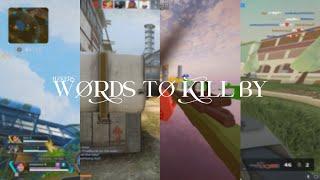 words to kill by