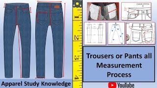 How to Measure Basic Pant or Trouser all Process.