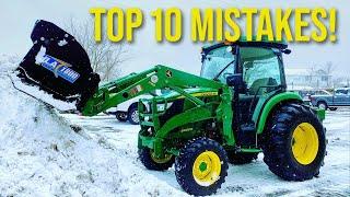 TOP 10 SNOW REMOVAL MISTAKES TRACTOR OWNERS MAKE ️‍