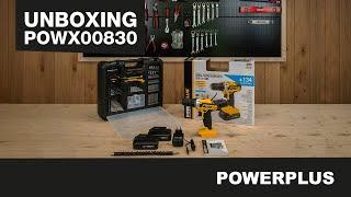 POWERPLUS - POWX00830 schroefboormachine Unboxing