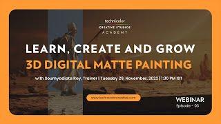 Webinar on 3D-DMP: Soumyadipta Roy, Technicolor Creative Studios Academy