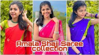 Amala Shaji Saree collection reels vides tiktok videos tamil