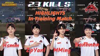 23Kills In PCL Training Match |  Newhappy MMing, ZpYan, Hsmm, Nannnn | Highlights