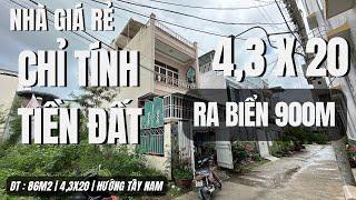 (Đã Bán) Review Nhà Gần Biển Nha Trang Chỉ Tính Tiền Đất | 4.3x20 Ngay Công Viên