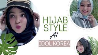 Intip Hijab Style Korea ala Ayu Indriati