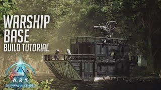 ARK: Survival Ascended | Warship Boat Base | Build Tutorial