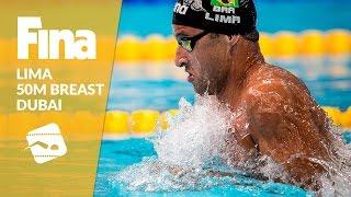 Felipe Lima - Winner of 50m Breaststroke #5 Dubai