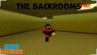 how to make Backrooms in obby creator